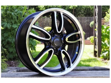 Jantes Look Mini JCW 509 17x7 5X120 ET 50 72.6 (Preto Polido Metade Matte)