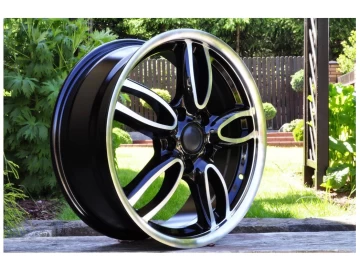 Jantes Look Mini JCW 509 17x7 5X120 ET 50 72.6 (Preto Polido Metade Matte)