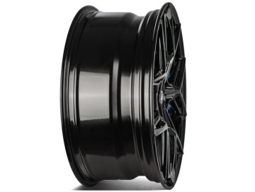 Jantes Seventy9 19x8.5 5x112 ET 35 66.6 Preto Brilhante + Aba Interna Azul