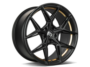 Jantes Seventy9 SCF-B - 19X8.5 5x112 ET 35 66.6 Preto Matte + Aba Interna Dourada