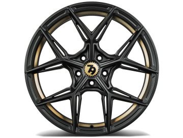 Jantes Seventy9 SCF-B - 19X8.5 5x112 ET 35 66.6 Preto Matte + Aba Interna Dourada