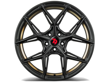 Jantes Seventy9 SCF-B - 19X8.5 5x112 ET 35 66.6 Preto Matte + Aba Interna Dourada