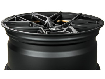 Jantes Seventy9 SCF-B - 19X8.5 5x112 ET 35 66.6 Preto Matte + Aba Interna Dourada