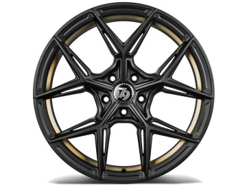 Jantes Seventy9 SCF-B - 19x9.5 5x112 ET 40 66,6 Preto Brilhante + Aba Interna Dourada 