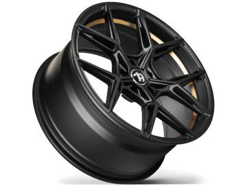 Jantes Seventy9 SCF-B - 19x9.5 5x112 ET 40 66,6 Preto Brilhante + Aba Interna Dourada 