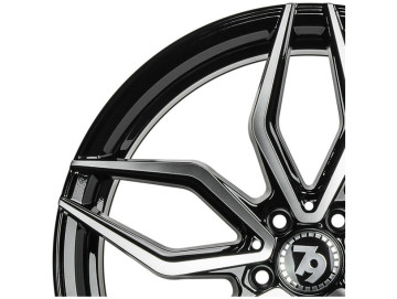 Jantes Seventy9 SCF-D - 18x8 5x120 ET 30 72,6 Preto Polido