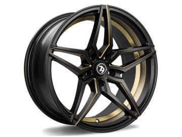 Jantes Seventy9 SV-A - 18x8 5x112 ET 35 66.6 Preto Matte + Aba Interna Dourada