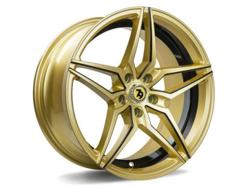 Jantes Seventy9 SV-A - 18x8 5x120 ET 30 72,6 Gold + Aba Frisada Interna Preto