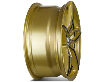 Jantes Seventy9 SV-A - 18x8 5x120 ET 30 72,6 Gold + Aba Frisada Interna Preto