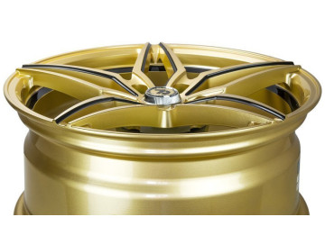 Jantes Seventy9 SV-A - 18x8 5x120 ET 30 72,6 Gold + Aba Frisada Interna Preto