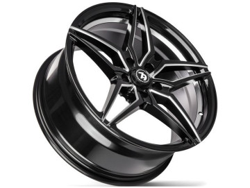 Jantes Seventy9 SV-A - 18x8 5x120 ET 30 72,6 Preto Brilhante + Prata 