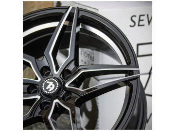 Jantes Seventy9 SV-A - 18x8 5x120 ET 30 72,6 Preto Brilhante + Prata 