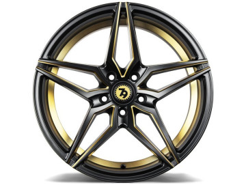 Jantes Seventy9 SV-A - 18x9 5x112 ET 40 66.6 Preto Matte + Aba Interna Dourada