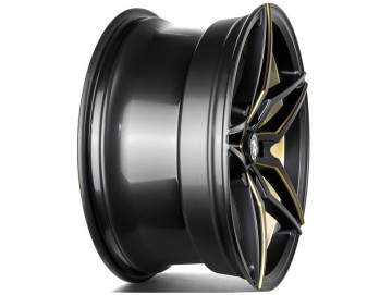 Jantes Seventy9 SV-A - 18x9 5x112 ET 40 66.6 Preto Matte + Aba Interna Dourada