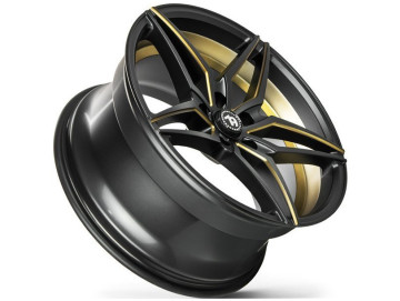 Jantes Seventy9 SV-A - 18x9 5x112 ET 40 66.6 Preto Matte + Aba Interna Dourada