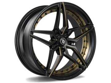 Jantes Seventy9 SV-AR - 19x8.5 5x112 ET 35 66.6 Preto Matte+ Aba Interna Dourada