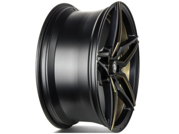 Jantes Seventy9 SV-AR - 19x8.5 5x112 ET 35 66.6 Preto Matte+ Aba Interna Dourada