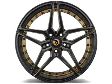 Jantes Seventy9 SV-AR - 19x8.5 5x112 ET 35 66.6 Preto Matte+ Aba Interna Dourada