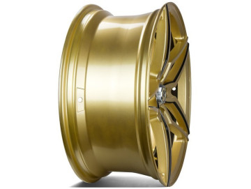 Jantes Seventy9 SV-AR - 19x8.5 5x120 ET 30 74,1 Dourado + Aba Interna Preto