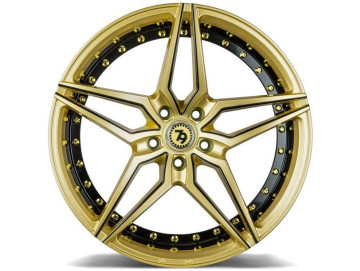 Jantes Seventy9 SV-AR - 19x8.5 5x120 ET 30 74,1 Dourado + Aba Interna Preto