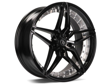 Jantes Seventy9 SV-AR - 19x8.5 5x120 ET 30 74,1 Preto + Aba Interna Cor Prata