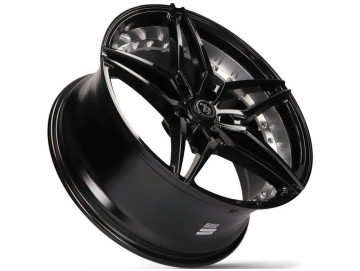 Jantes Seventy9 SV-AR - 19x8.5 5x120 ET 30 74,1 Preto + Aba Interna Cor Prata