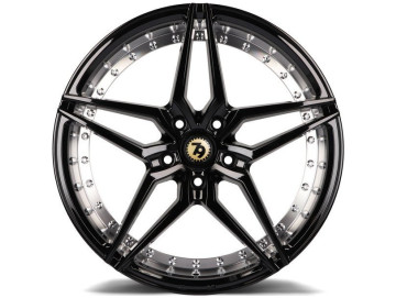 Jantes Seventy9 SV-AR - 19x8.5 5x120 ET 30 74,1 Preto + Aba Interna Cor Prata