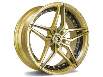 Jantes Seventy9 SV-AR - 19x9.5 5x112 ET 38 66.6 Dourado Matte + Aba Interna Preta