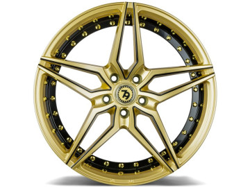 Jantes Seventy9 SV-AR - 19x9.5 5x112 ET 38 66.6 Dourado Matte + Aba Interna Preta