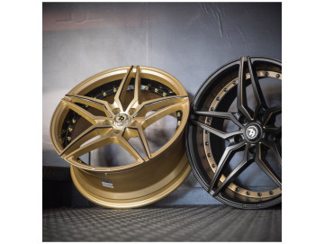 Jantes Seventy9 SV-AR - 19x9.5 5x112 ET 38 66.6 Dourado Matte + Aba Interna Preta