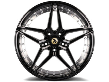 Jantes Seventy9 SV-AR - 19x9.5 5x112 ET 38 66.6 Preto Matte + Aba Interna Prata