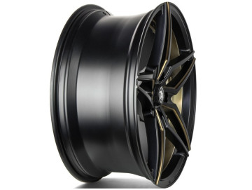 Jantes Seventy9 SV-AR - 19x9.5 x120 ET 35 74,1 Preto Matte + Aba Interna Dourada