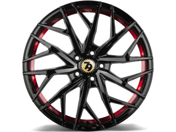 Jantes Seventy9 SV-C - 19x8.5 5x112 ET 30 66,6 Preto Brilhante + Aba Interna Vermelha