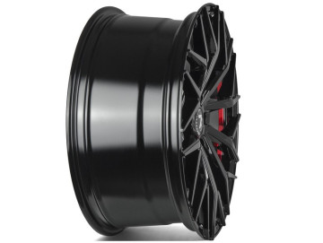 Jantes Seventy9 SV-C - 19x8.5 5x112 ET 30 66,6 Preto Brilhante + Aba Interna Vermelha