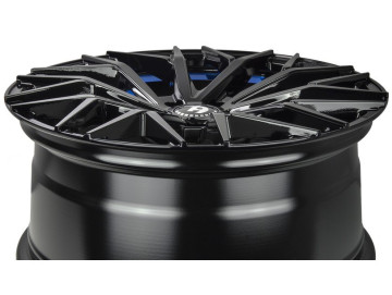 Jantes Seventy9 SV-C - 19x8.5 5x114,3 ET 40 73,1 Preto Brilhante + Aba Interna Azul