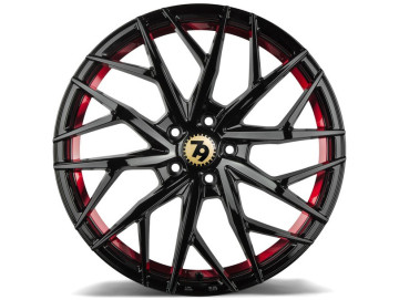 Jantes Seventy9 SV-C - 19x8.5 5x114,3 ET 40 73,1 Preto Brilhante + Aba Interna Vermelha