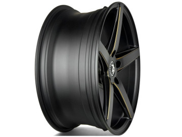 Jantes Seventy9 SV-N - 19x.9.5 5x112 ET 38 66.6 Preto Matte + Linha Dourada