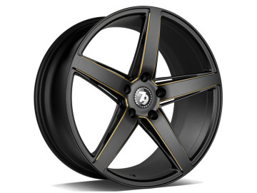 Jantes Seventy9 SV-N - 19x8.5 5x120 ET 30 72,6 Preto Matte + Linha Vermelha 