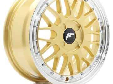 Jr Wheels Jr23 16X7 Et20-45 4H Blank Gold W/Machined Lip