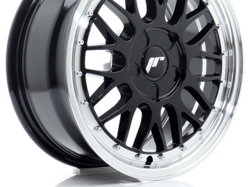 Jr Wheels Jr23 16X7 Et20-45 5H Blank Gloss Black W/Machined Lip