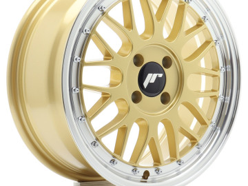 Jr Wheels Jr23 16X7 Et20 4X100 Gold W/Machined Lip