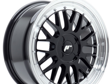 Jr Wheels Jr23 17X7,5 Et20-40 4H Blank Gloss Black W/Machined Lip