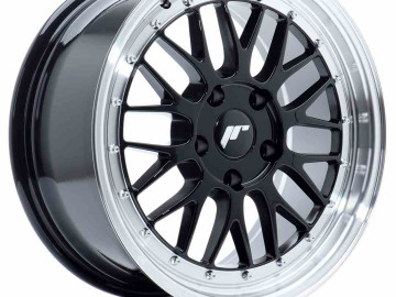 Jr Wheels Jr23 17X8 Et35 5X100 Gloss Black W/machined Lip
