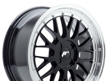 Jr Wheels Jr23 18X8 Et20-42 4H Blank Glossy Black W/Machined Lip