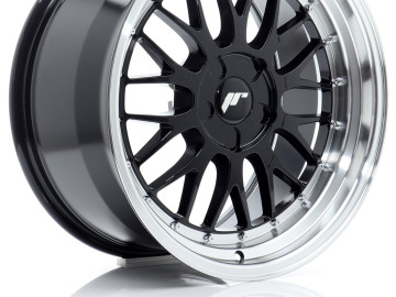 Jr Wheels Jr23 18X9,5 Et20-48 5H Blank Gloss Black W/Machined Lip