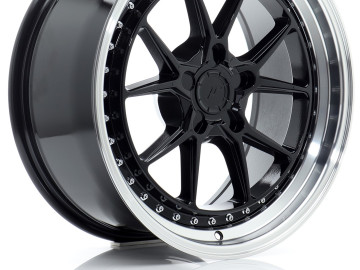 Jr Wheels Jr39 18X8,5 Et15-35 5H Blank Gloss Black W/ Machined Lip