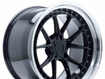 Jr Wheels Jr39 19X11 Et0-25 5H Blank Glossy Black W/Machined Lip