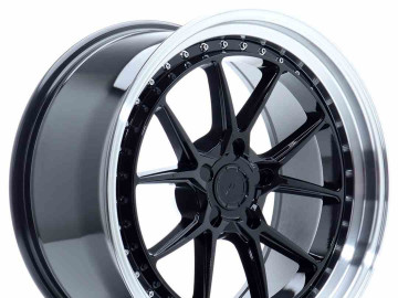 Jr Wheels Jr39 19X9,5 Et15-35 5H Blank Glossy Black W/Machined Lip