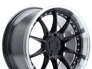 Jr Wheels Jr41 18X9,5 Et15-35 5H Blank Glossy Black W/Machined Lip