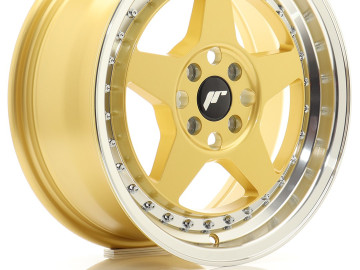 Jr Wheels Jr6 16X7 Et35 4X100 Gold W/Machined Lip